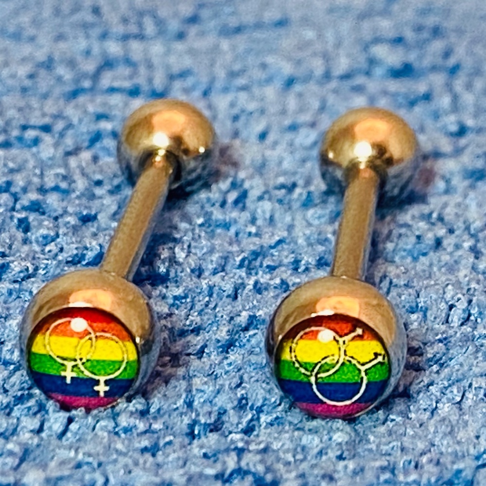 🌳 4/$20 🌈“PRIDE” Package - 2 Tongue Rings